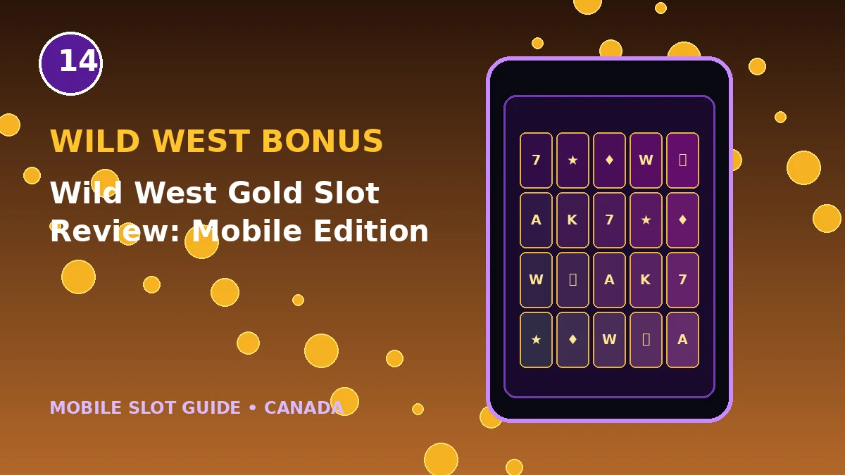 Wild West Gold Slot Review for Mobile Players original mobile slot illustration