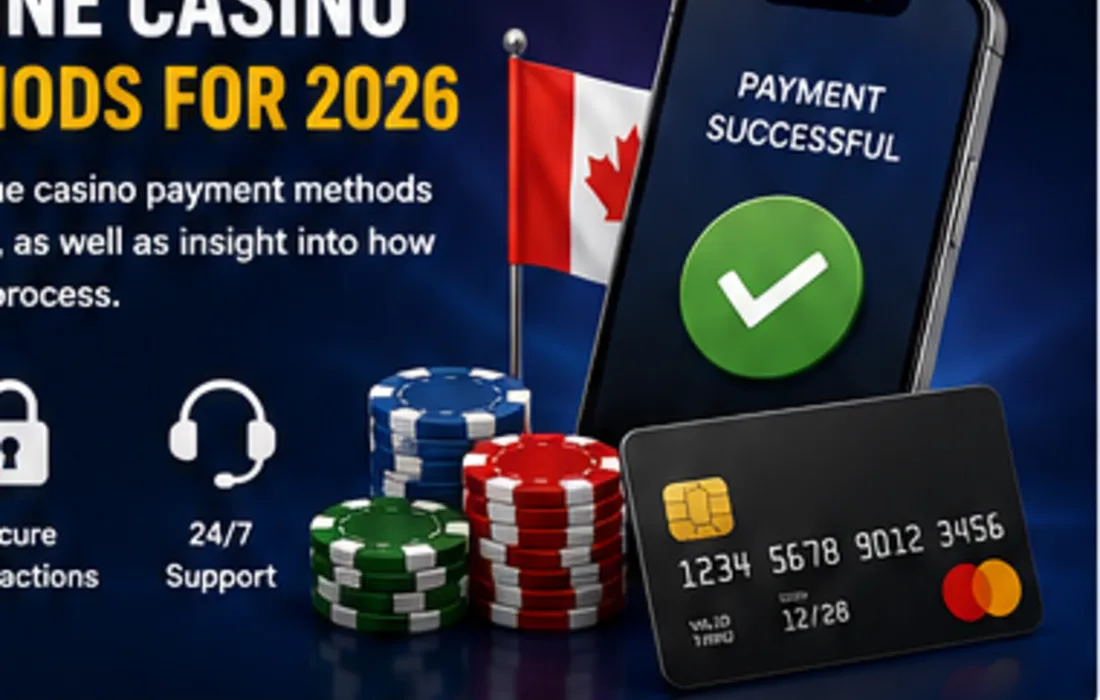 Original Canadian casino payments illustration with phone, card and chips