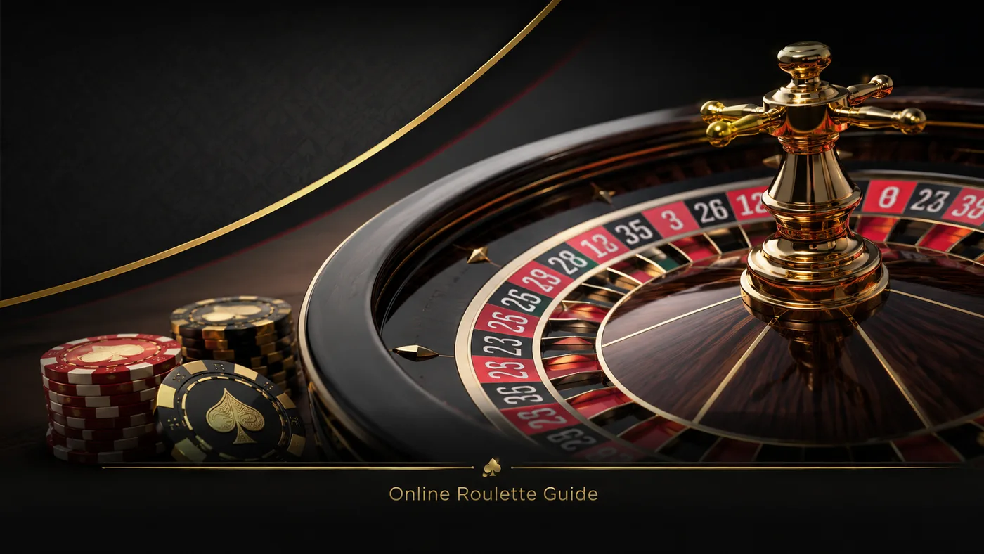 Original luxury roulette wheel and chips illustration