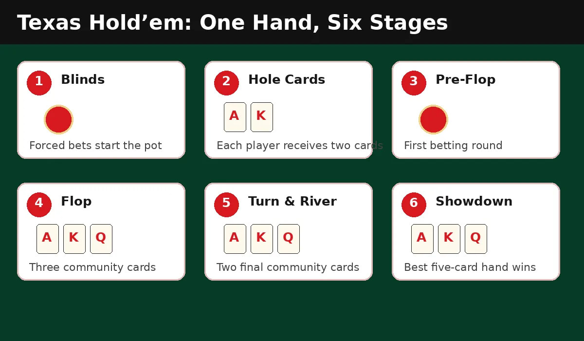 Original Texas Hold’em stages diagram